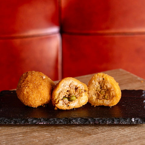 Arancino Ragout de bœuf & petits pois